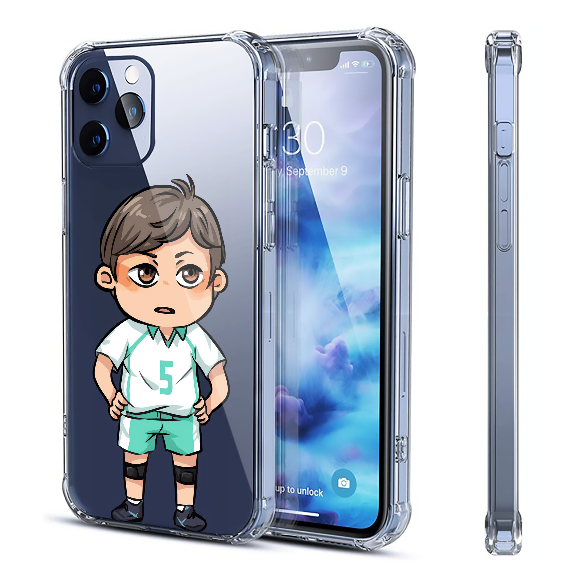 （画像用） ハイキュー!! Haikyu!! 【iPhone 12シリーズ対応】透明スマホケース（クリアソフトケース）